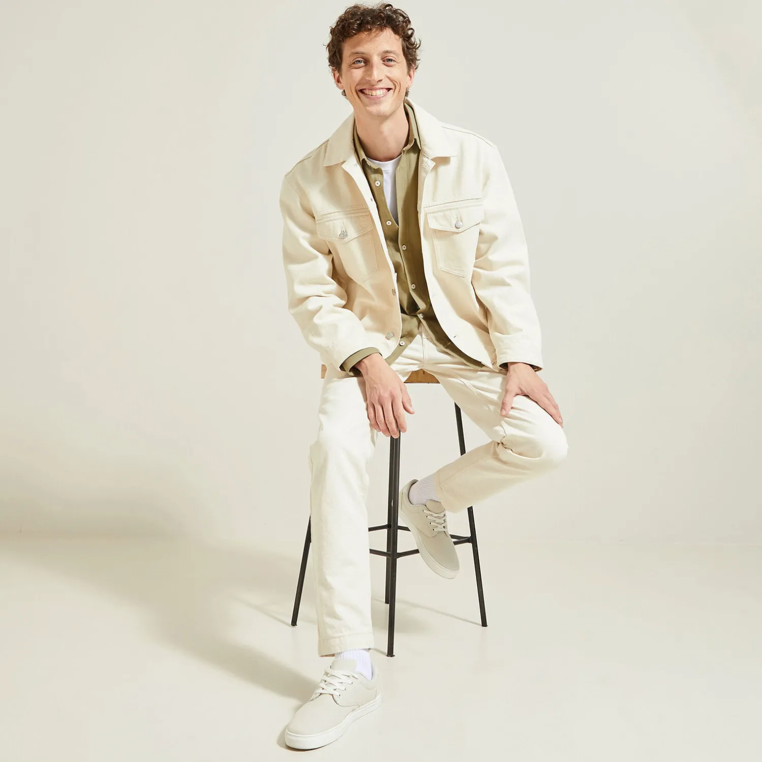 Jules Chemise en coton matière texturée- Chemise