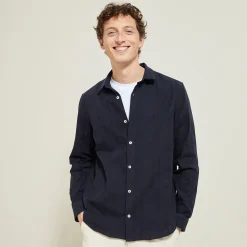 Jules Chemise en coton matière texturée- Chemise