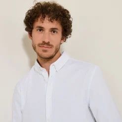 Jules Chemise en coton oxford élasthanne- Chemise