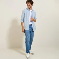 Jules Chemise en coton oxford élasthanne- Chemise