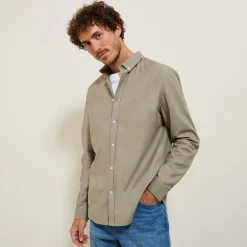 Jules Chemise en coton oxford élasthanne- Chemise