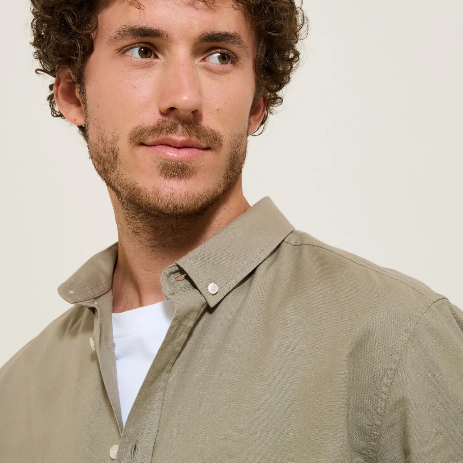 Jules Chemise en coton oxford élasthanne- Chemise