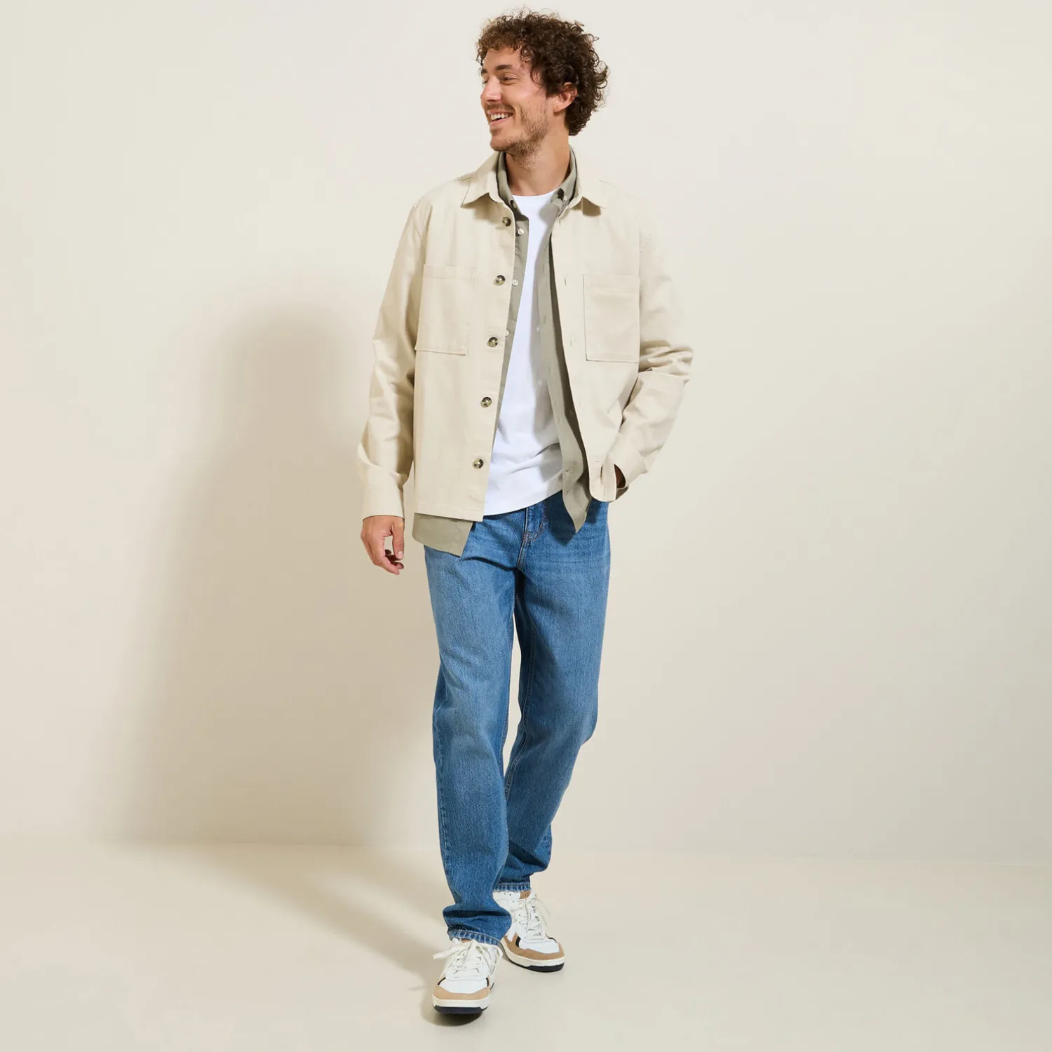 Jules Chemise en coton oxford élasthanne- Chemise