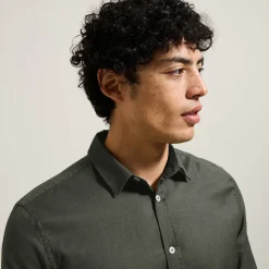 Jules Chemise en coton piqué unie- Chemise