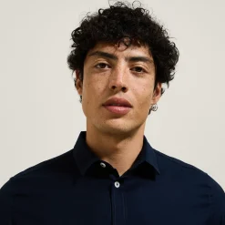 Jules Chemise en coton piqué unie- Chemise