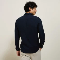 Jules Chemise en coton piqué unie- Chemise