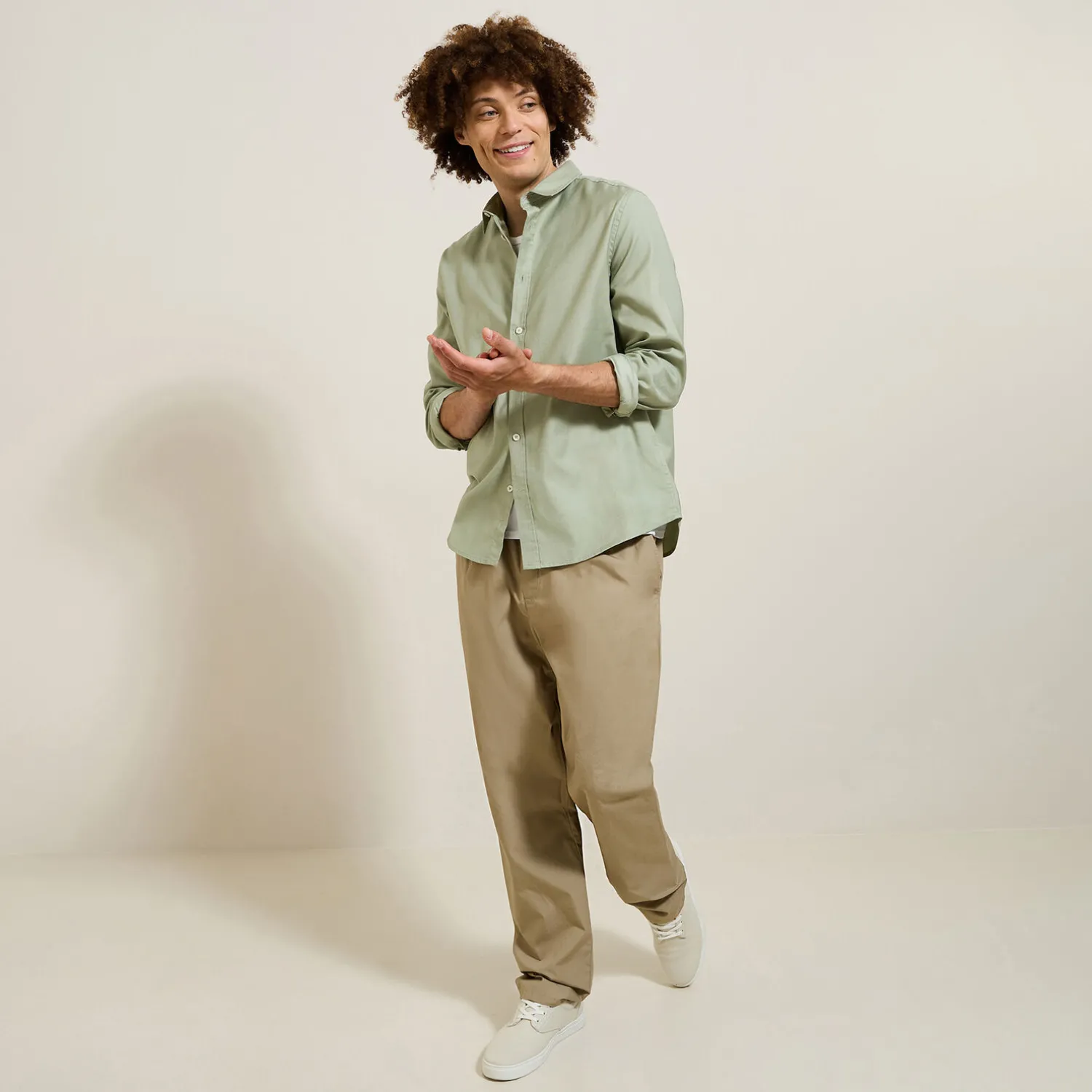 Jules Chemise en coton piqué unie- Chemise