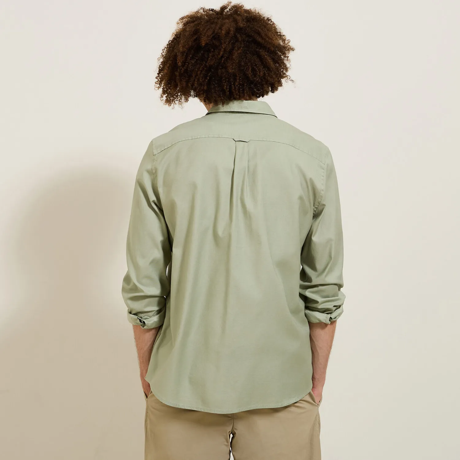 Jules Chemise en coton piqué unie- Chemise