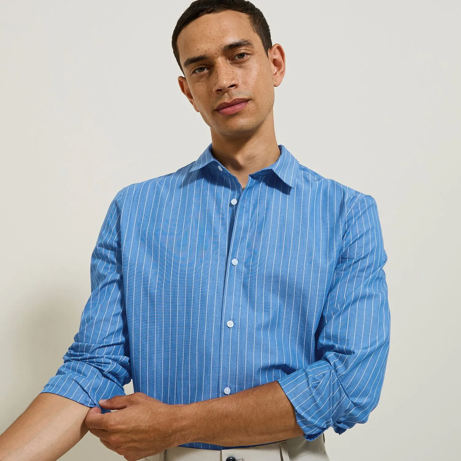 Jules Chemise en coton rayée- Smart Casual|Chemise Formelle