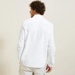 Jules Chemise en coton seersucker rayée- Smart Casual|Chemise Formelle