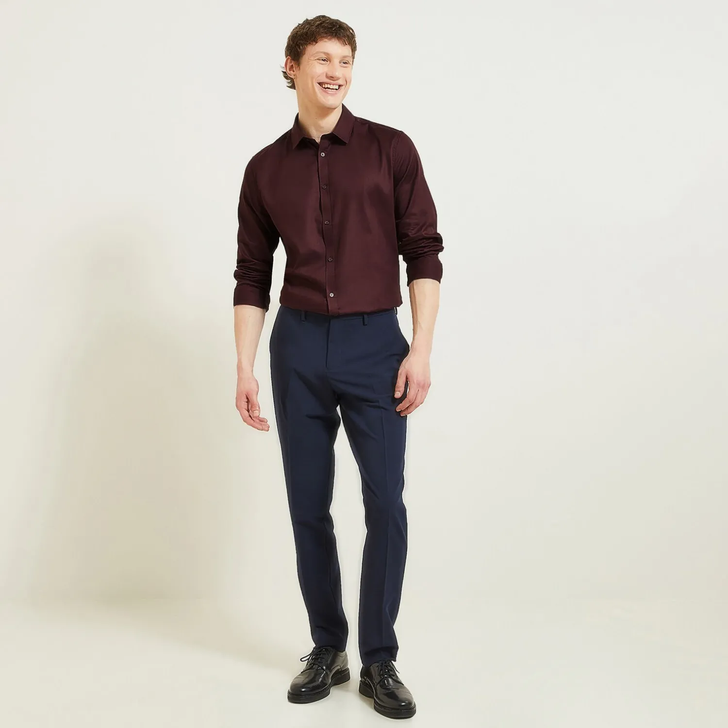 Jules Chemise en coton unie- Collection Mariage|Chemise Formelle