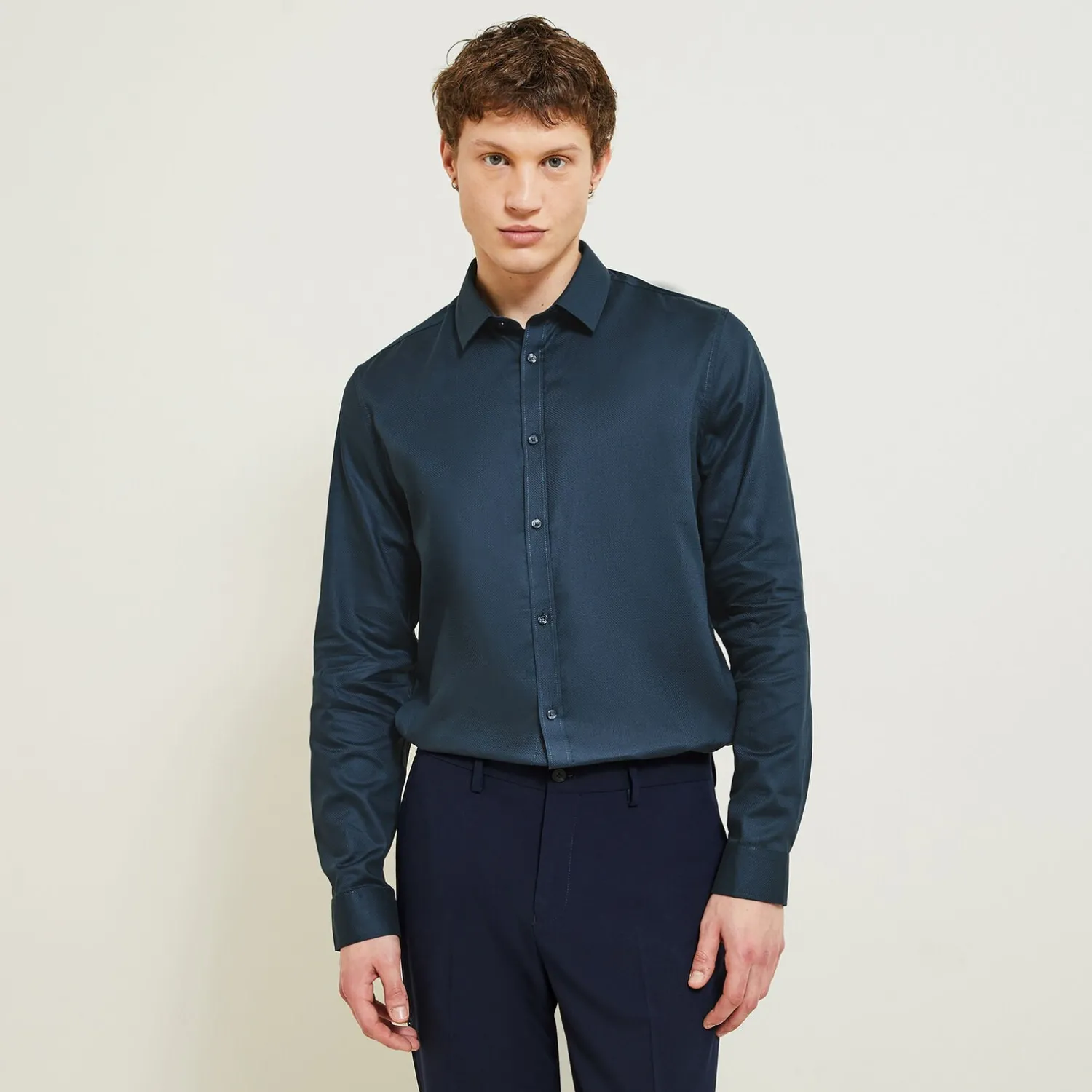 Jules Chemise en coton unie- Collection Mariage|Chemise Formelle