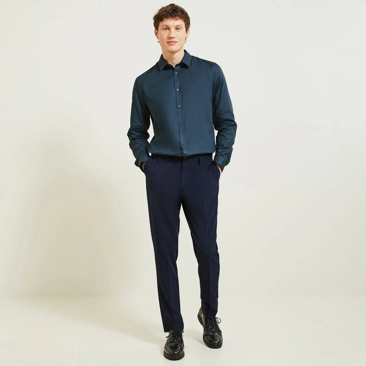 Jules Chemise en coton unie- Collection Mariage|Chemise Formelle