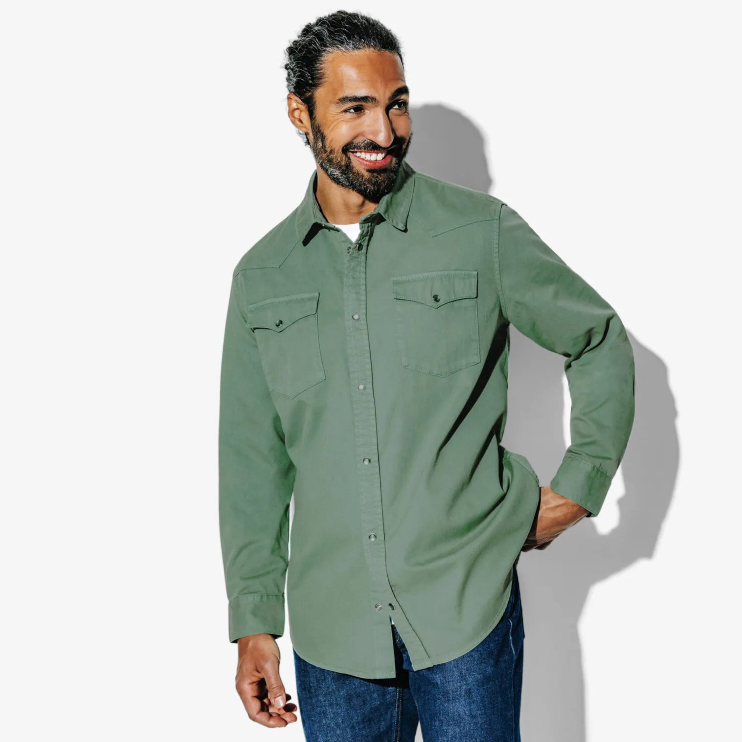 Jules Chemise en coton western unie- Chemise