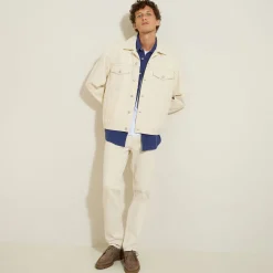 Jules Chemise en gaze de coton unie col boutonné- Smart Casual|Chemise