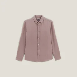 Jules Chemise en gaze de coton unie col boutonné- Chemise