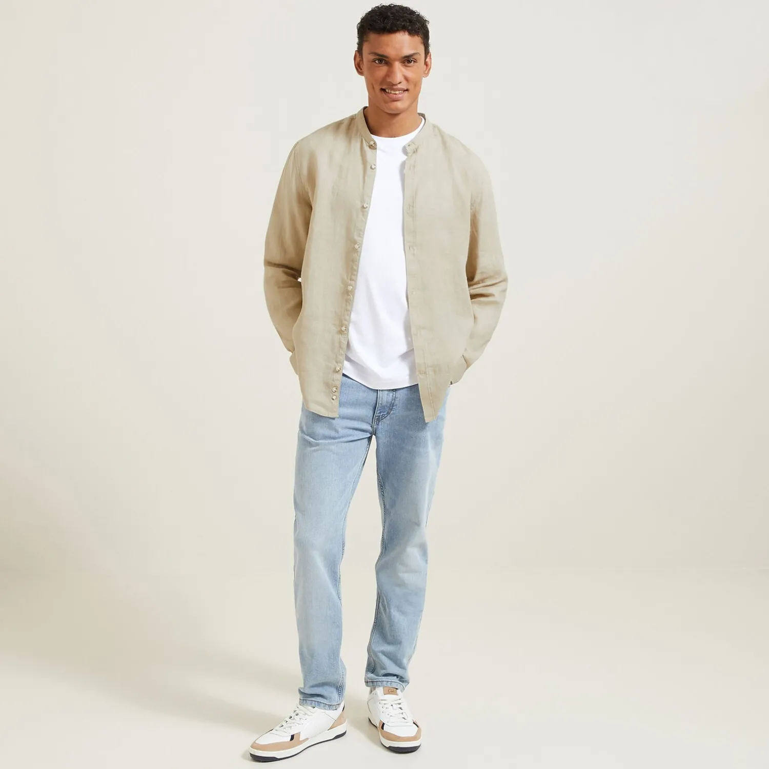 Jules Chemise en lin col mao- Smart Casual|Collection Mariage