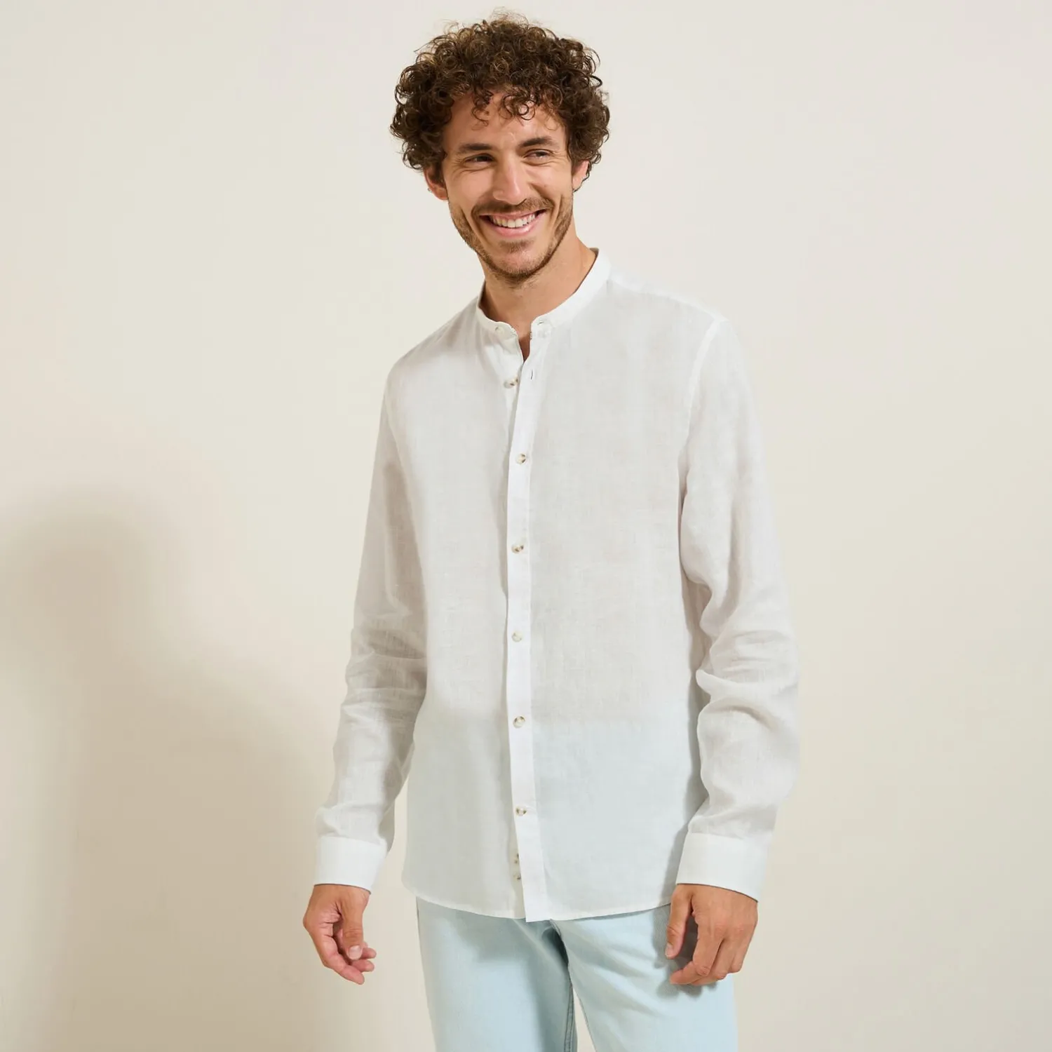 Jules Chemise en lin col mao- Smart Casual|Collection Mariage