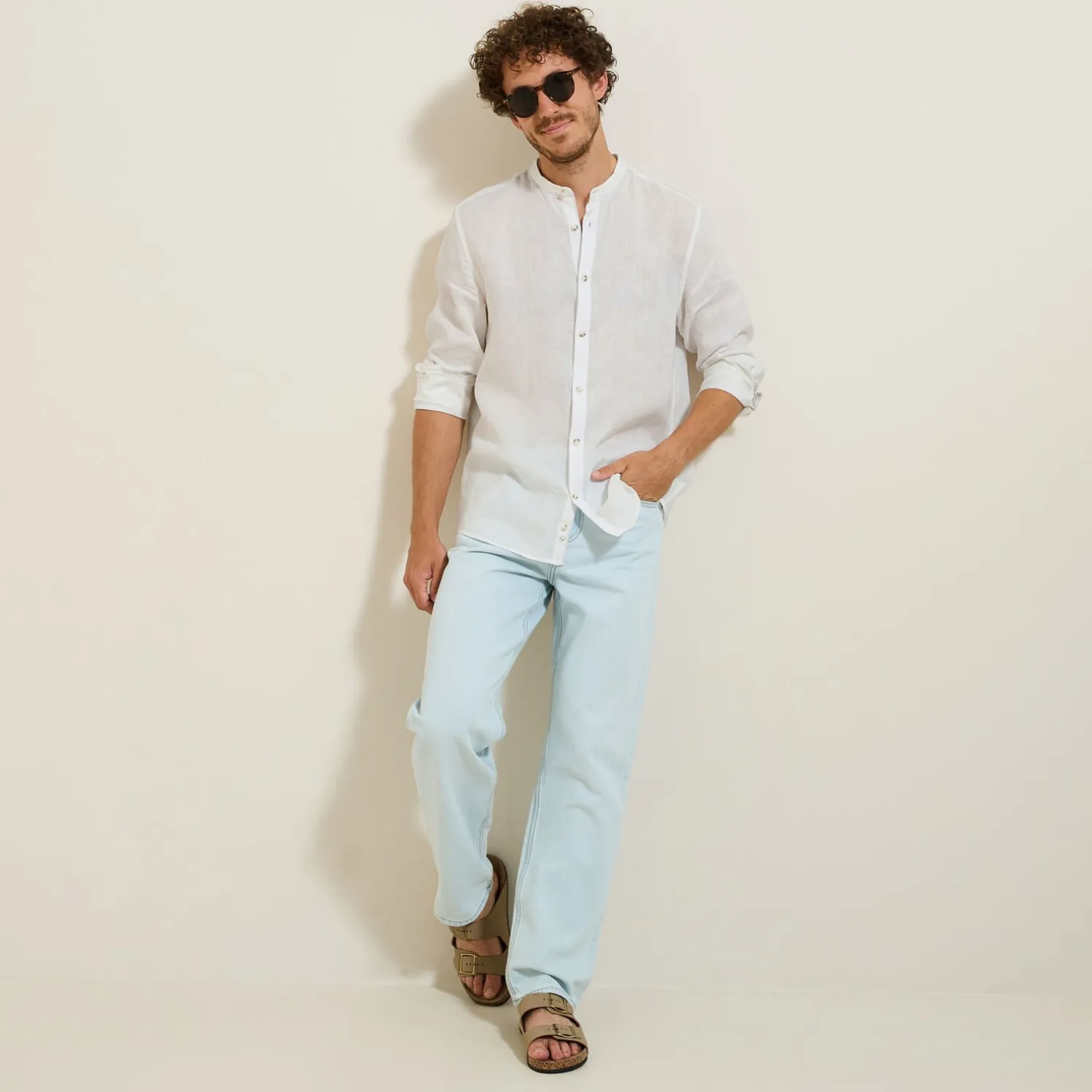 Jules Chemise en lin col mao- Smart Casual|Collection Mariage