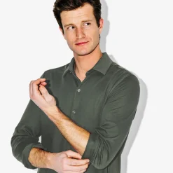 Jules Chemise en maille coton slim Performance by- Chemise Formelle|Chemise