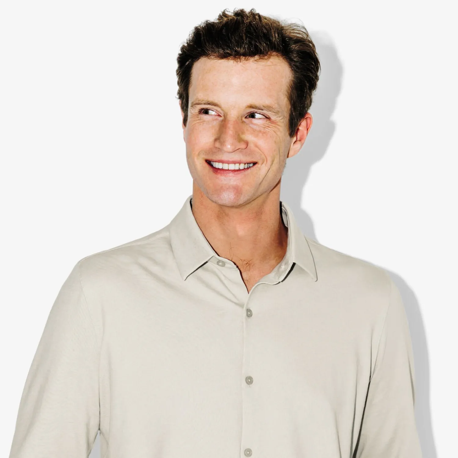 Jules Chemise en maille coton slim Performance by- Chemise Formelle|Chemise