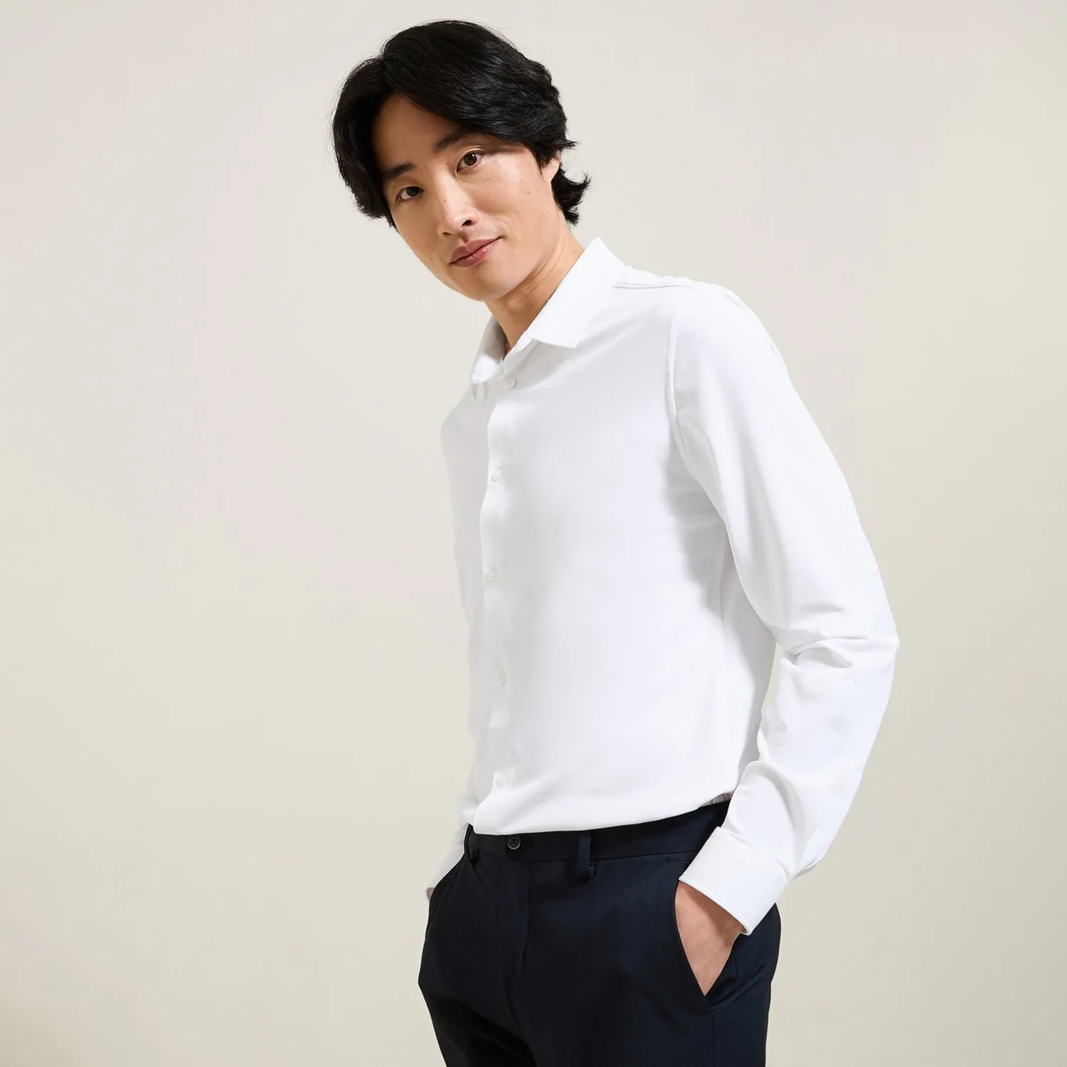 Jules Chemise en polyamide elasthanne extra slim- Smart Casual|Chemise Formelle