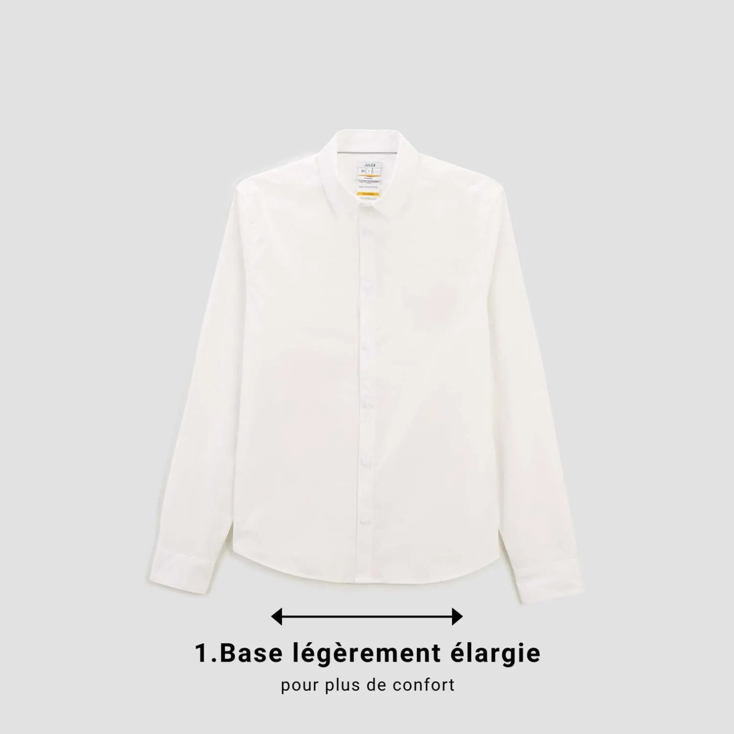 Jules Chemise regular pour personne à mobilité réduite- Chemise Formelle|Chemise