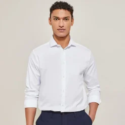 Jules Chemise regular sans repassage unie coton- Collection Mariage|Chemise Repassage Facile