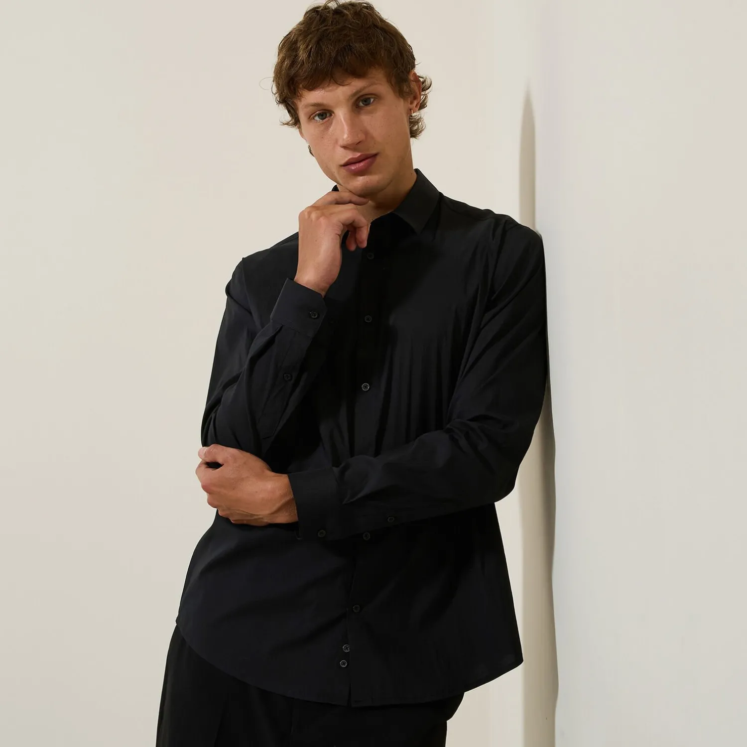 Jules Chemise regular unie en polyamide- Chemise Formelle|Chemise