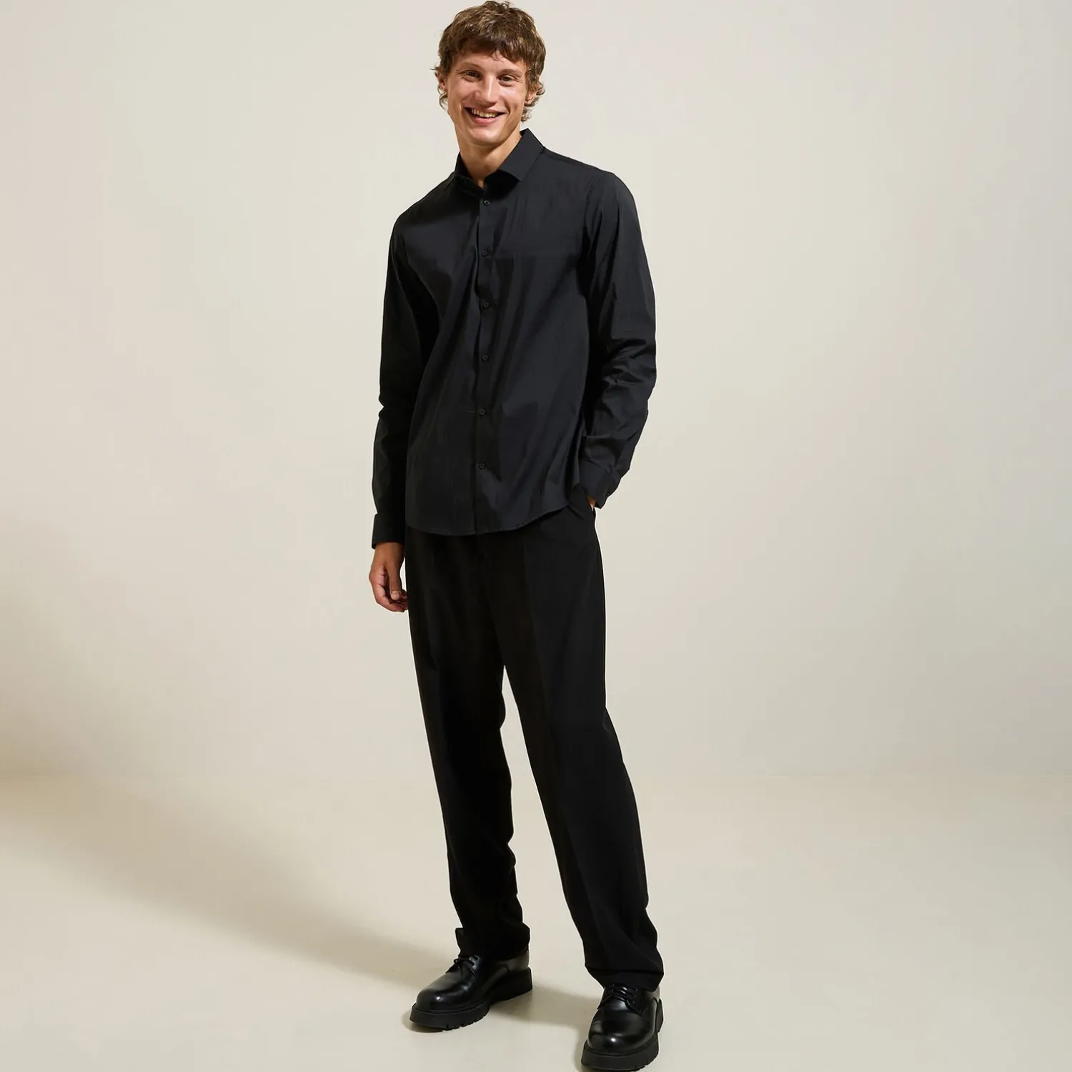 Jules Chemise regular unie en polyamide- Chemise Formelle|Chemise