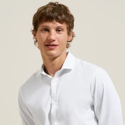 Jules Chemise sans repassage en coton jacquard- Smart Casual|Chemise Repassage Facile