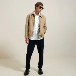 Jules Chemise sans repassage en coton jacquard- Smart Casual|Chemise Repassage Facile