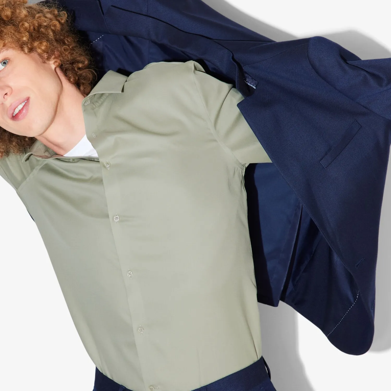 Jules Chemise sans repassage slim en coton- Chemise Repassage Facile|Chemise Formelle