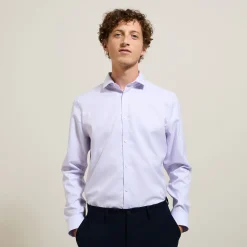 Jules Chemise sans repassage slim en coton- Chemise Repassage Facile|Chemise Formelle