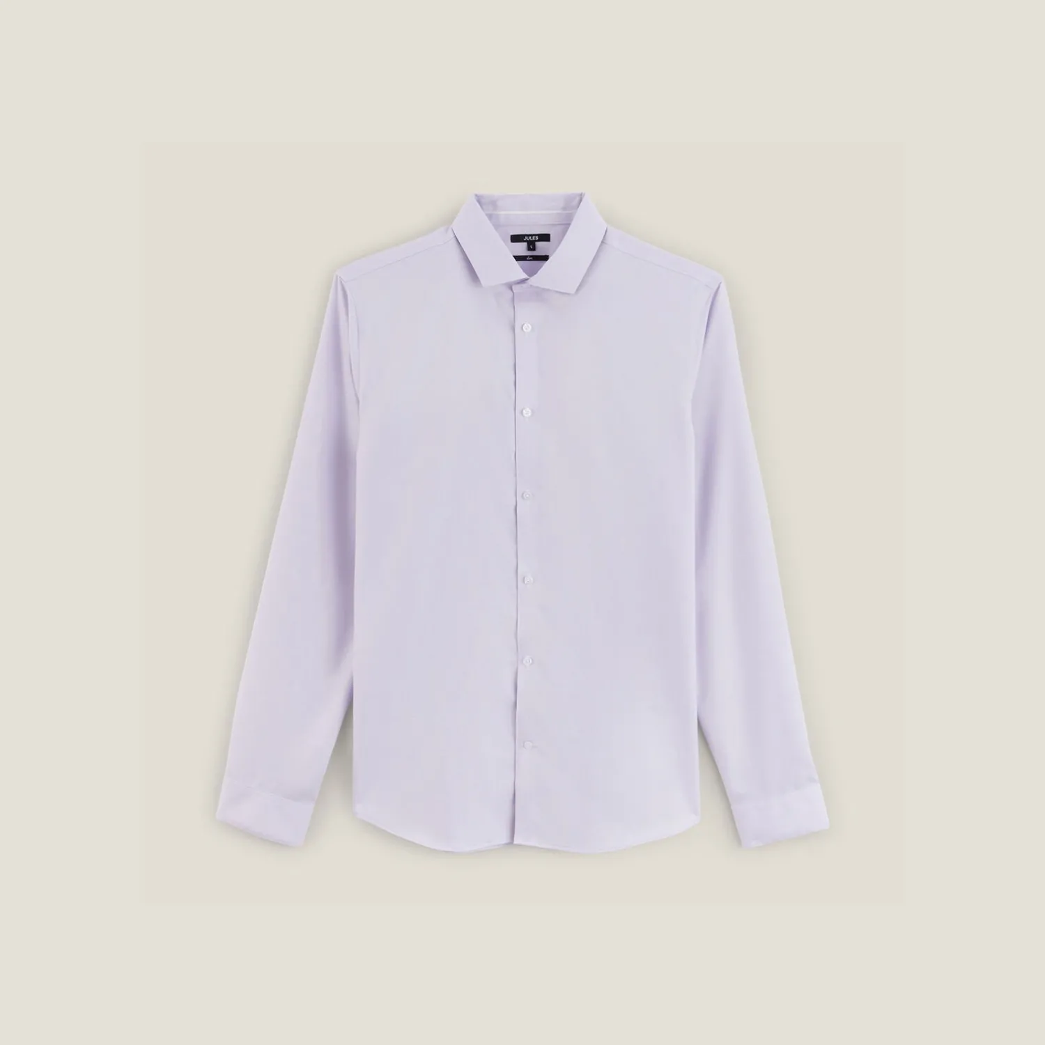Jules Chemise sans repassage slim en coton- Chemise Repassage Facile|Chemise Formelle