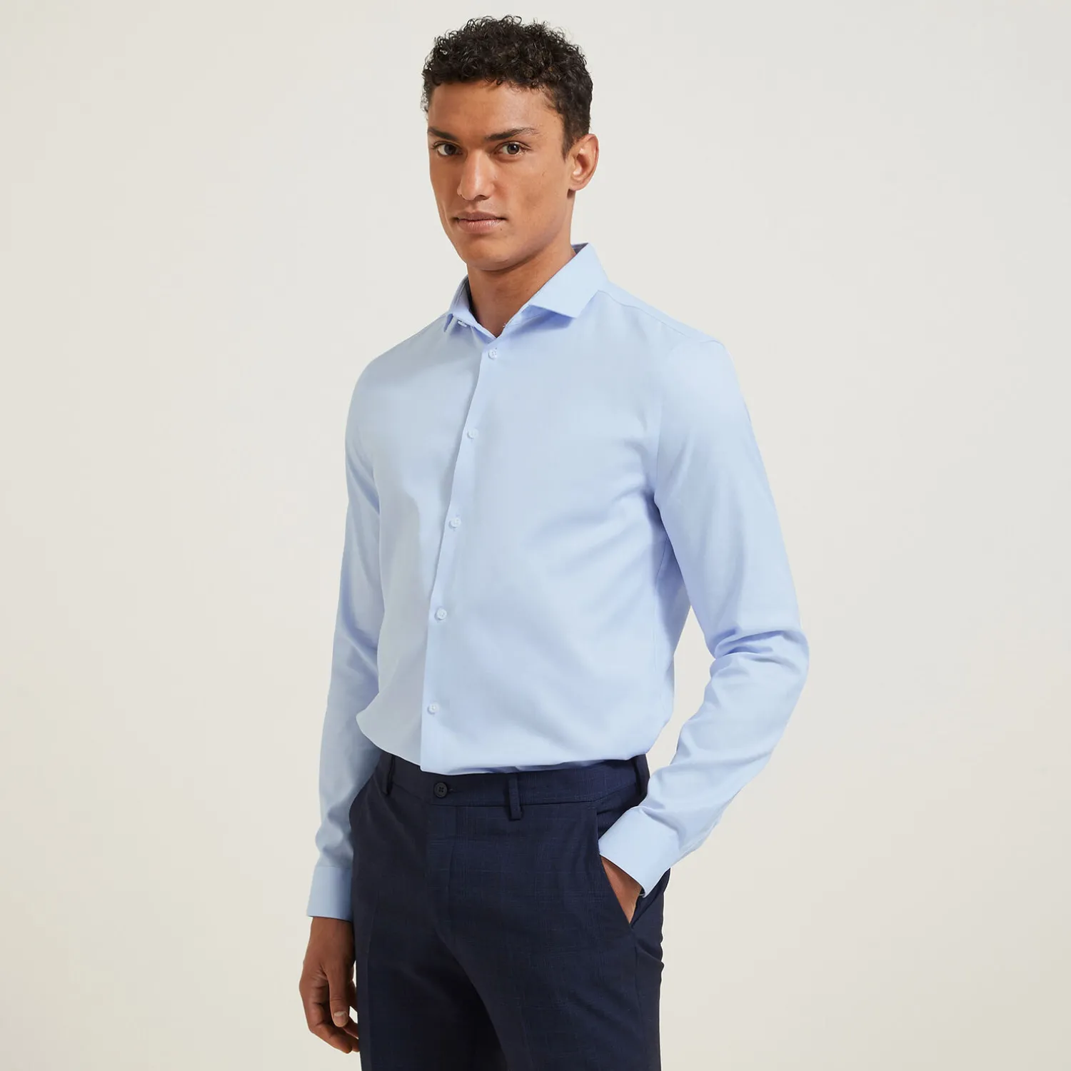 Jules Chemise sans repassage slim en coton- Collection Mariage|Chemise Repassage Facile