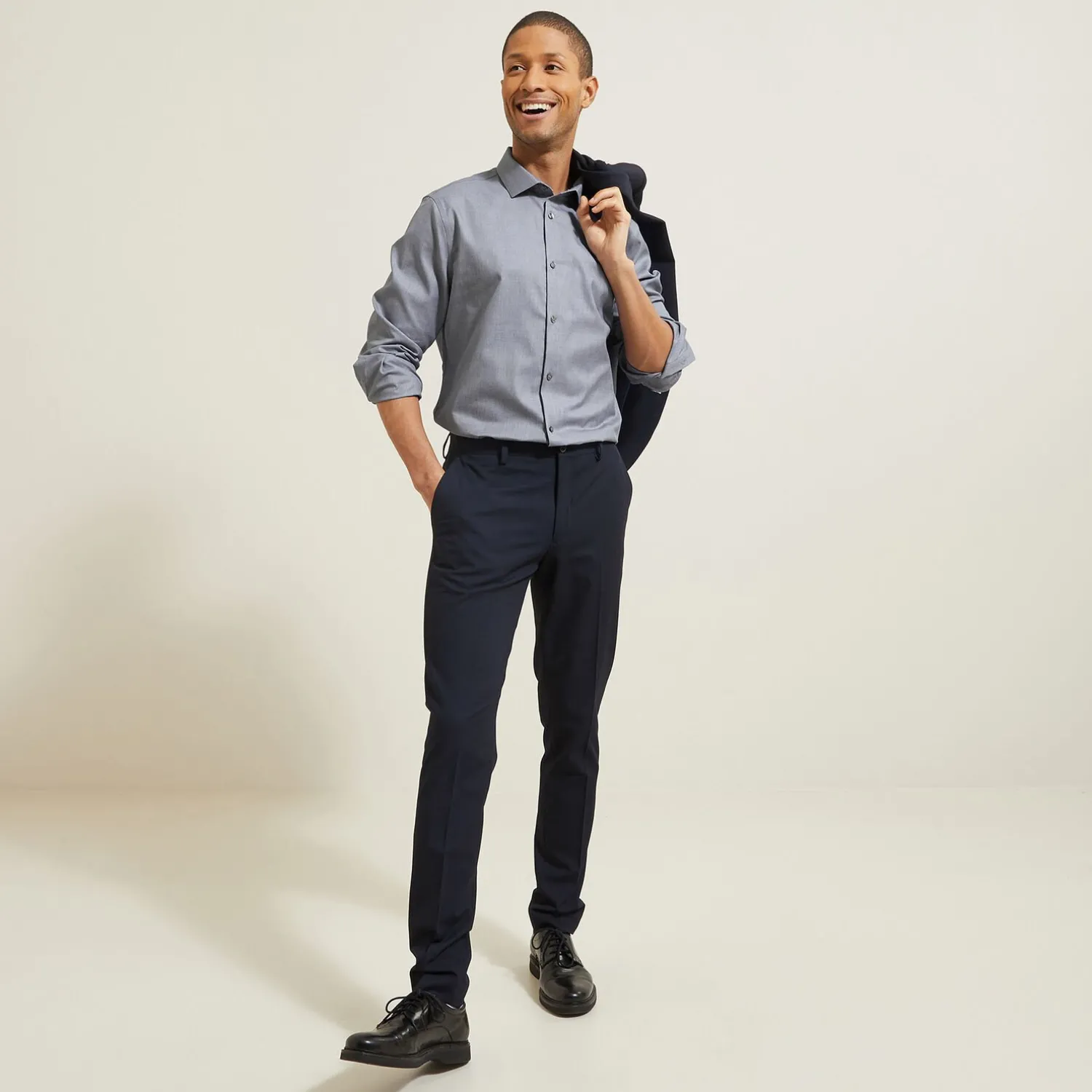 Jules Chemise sans repassage slim en coton- Collection Mariage|Chemise Repassage Facile