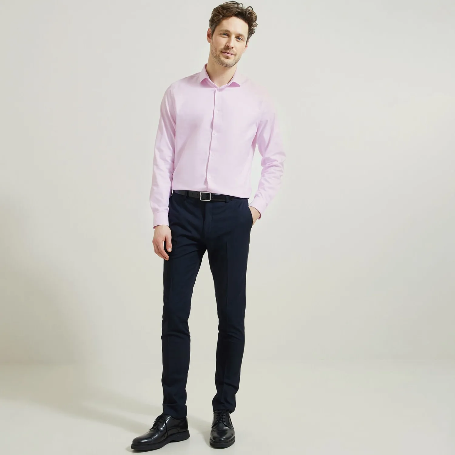 Jules Chemise sans repassage slim en coton- Collection Mariage|Chemise Repassage Facile