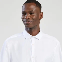 Jules Chemise slim sans repassage unie coton- Collection Mariage|Chemise Repassage Facile