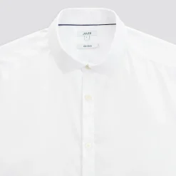 Jules Chemise slim sans repassage unie coton- Collection Mariage|Chemise Repassage Facile