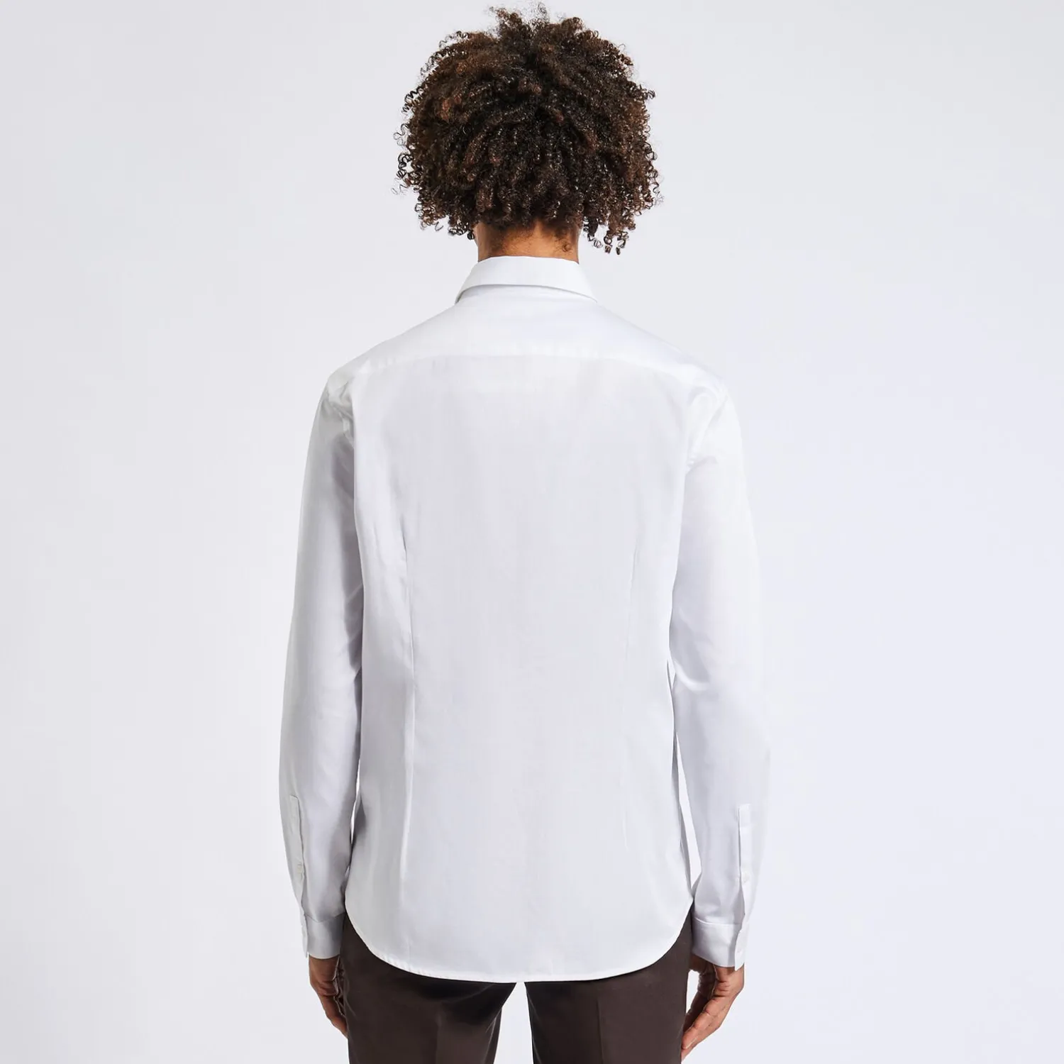 Jules Chemise slim unie coton satin- Collection Mariage|Chemise Formelle