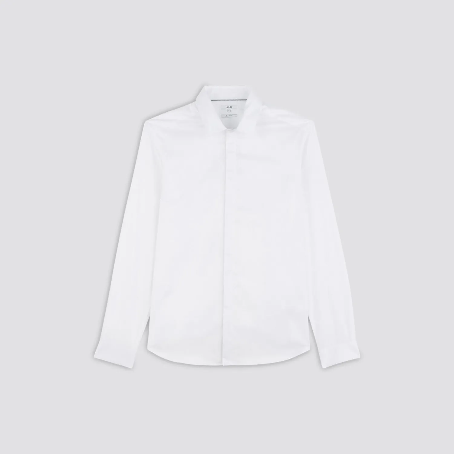 Jules Chemise slim unie coton satin- Collection Mariage|Chemise Formelle