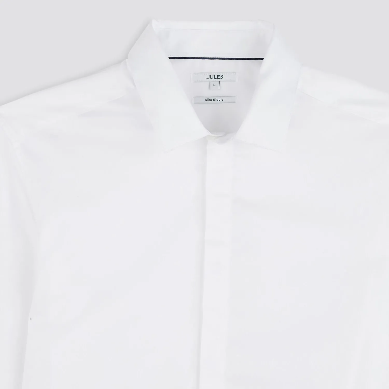 Jules Chemise slim unie coton satin- Collection Mariage|Chemise Formelle