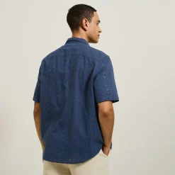 Jules Chemisette en coton broderie anglaise- Chemise