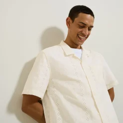 Jules Chemisette en coton broderie anglaise- Chemise