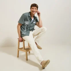 Jules Chemisette en coton broderie corde- Chemise