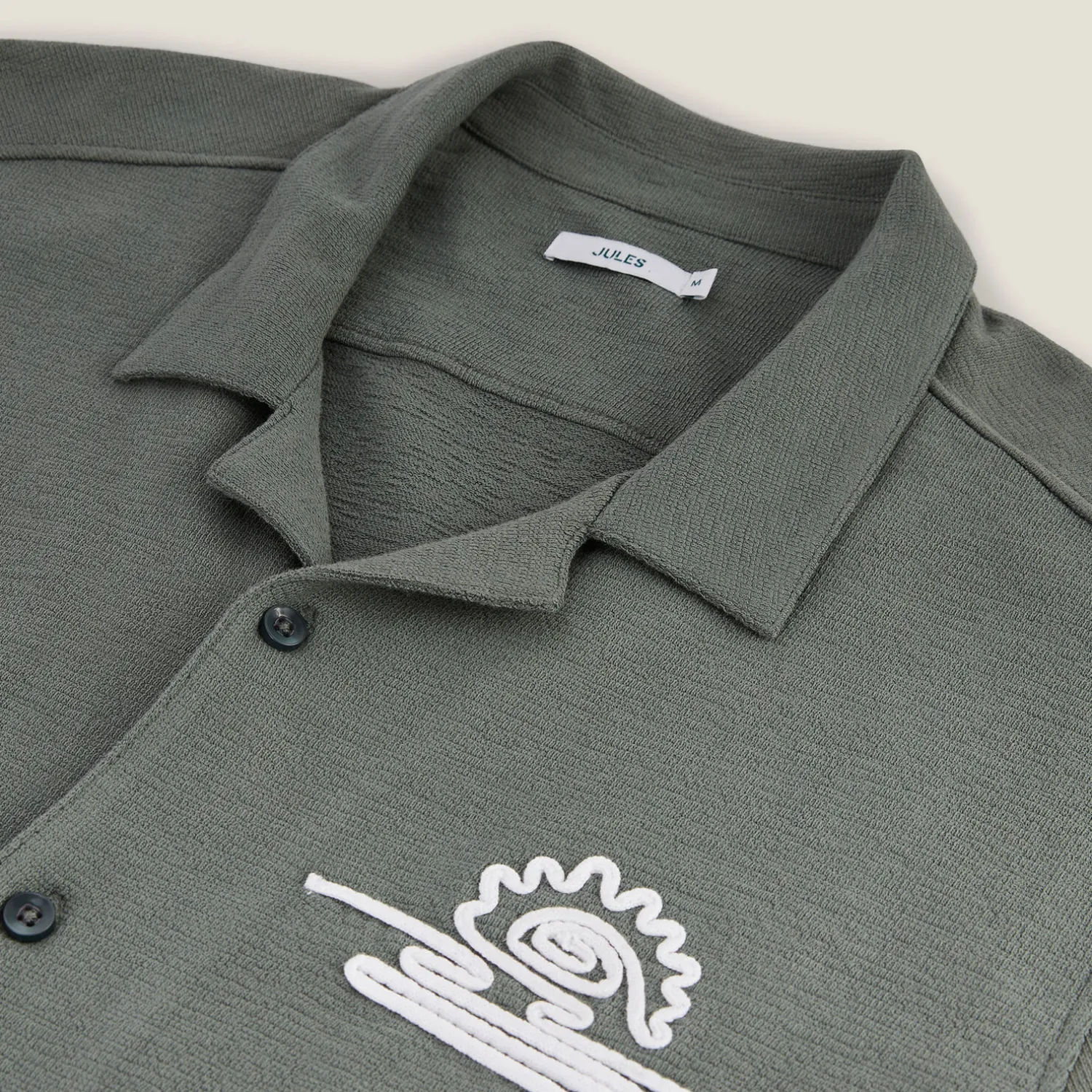 Jules Chemisette en coton broderie corde- Chemise