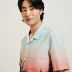 Jules Chemisette en coton imprimé hawaïen- Chemise