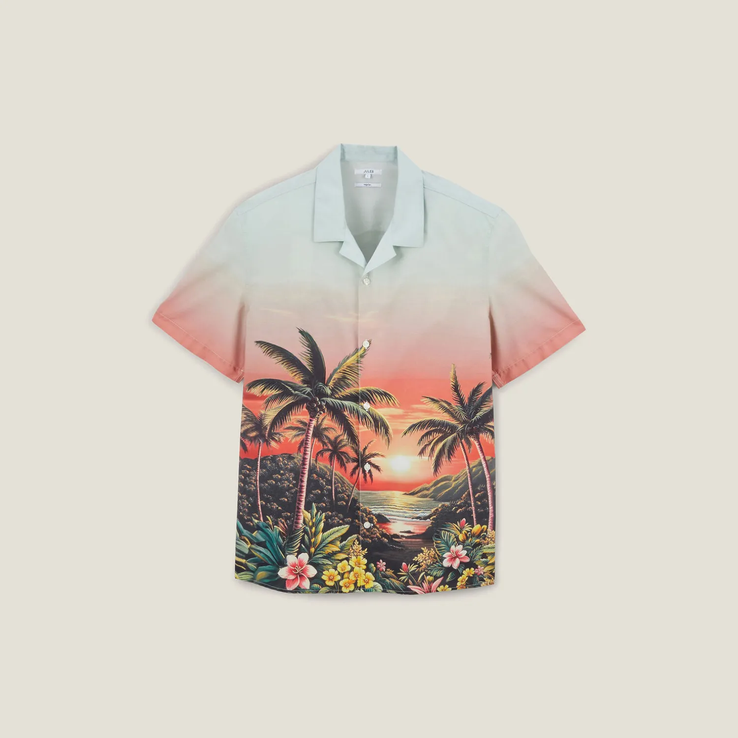 Jules Chemisette en coton imprimé hawaïen- Chemise