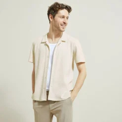 Jules Chemisette en coton matière gaufrée- Smart Casual|Chemise